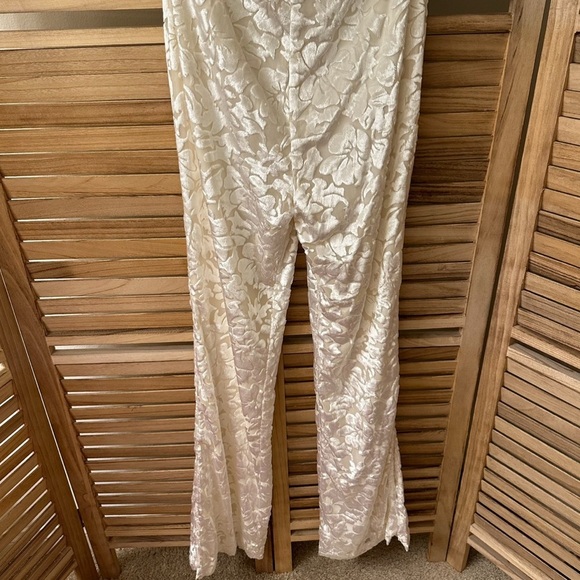 Tularosa Meave Jumpsuit Cut out Bow Front in ivory size S - Picture 4 of 6